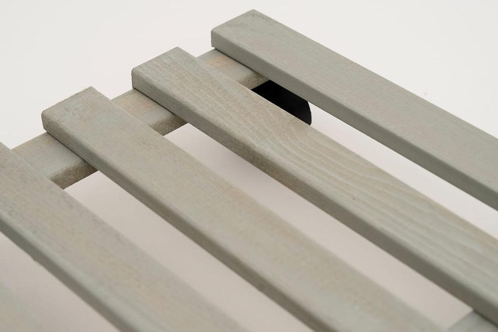 Suport Ghiveci cu Role, Lemn Fag, 30x30 cm, Gri